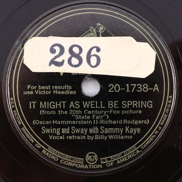 Sammy Kaye It Might As Well Be Spring, Give Me the Simple Life 10" 78 rpm Record - Picture 1 of 13